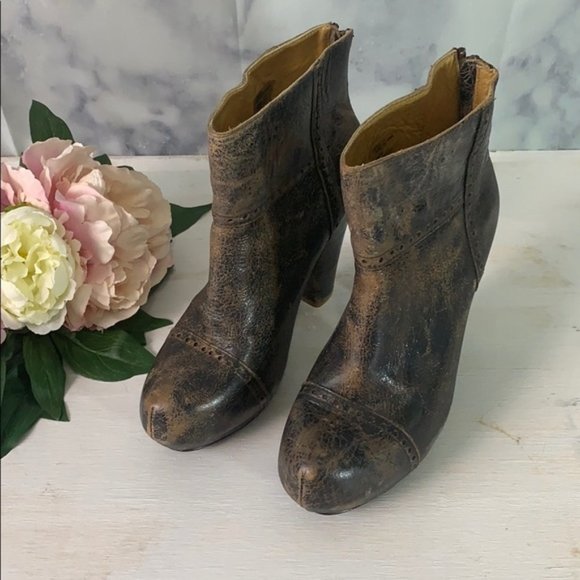 Bed Stu Brown Snobbish Ankle Bootie Size 7 - Picture 5 of 8